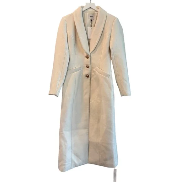 Reformation Eden Nipped Waist Coat White - Picture 5 of 12